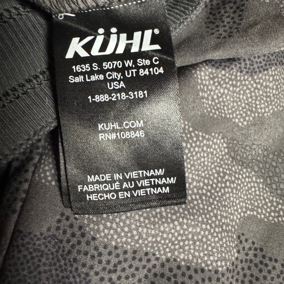 Kuhl Ladies Gray Camo Joggers with drawstring and pockets Size small - Picture 6 of 6